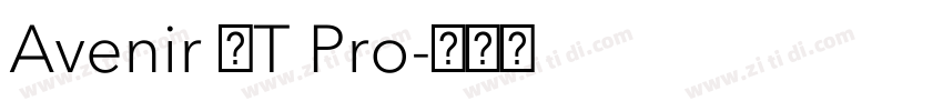 Avenir LT Pro字体转换